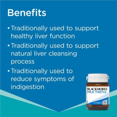 Viên Uống Bổ Gan Blackmores Milk Thistle 42 Viên, Hàng Úc 3 Blackmores Milk Thistle 42 Vien 4
