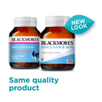 Blackmores Nails Hair and Skin new look label zoom