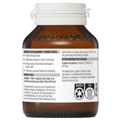 Blackmores Vitamin E 1000 Iu 1
