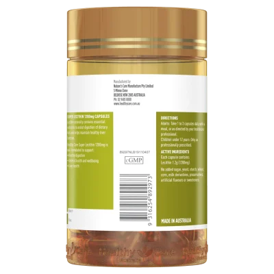 Healthy Care Lecithin 1200Mg 100 Capsules 2 1 3000X