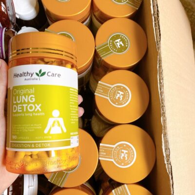 Viên Uống Hỗ Trợ Thải Độc Phổi Healthy Care Original Lung Detox 180 Viên Hàng Úc - Mẫu Mới 2 Healthy Care Liver Detox 100 Capsules