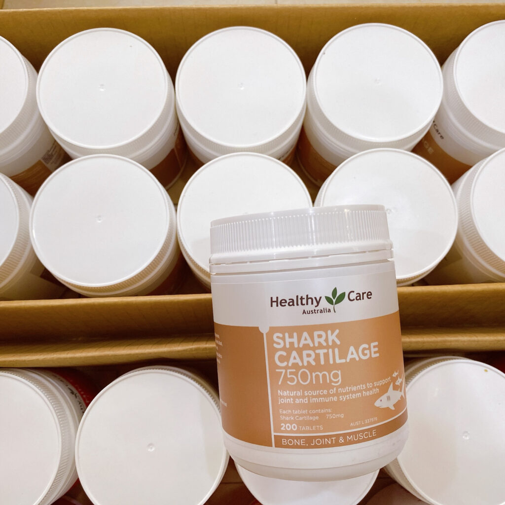 Healthy Care Shark Cartilage 750mg 200 Tablets 1