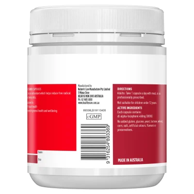 Healthy Care Vitamin E 500Iu 200 Capsules 2 3000X