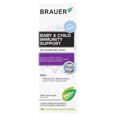 Siro Brauer Immunity - Hỗ Trợ Tăng Sức Đề Kháng Cho Bé, 100Ml - Mẫu Mới 2 Siro Brauer Immunity 1