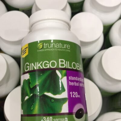 Viên Uống Bổ Não Trunature Ginkgo Biloba 120Mg 340 Viên, Hàng Mỹ - Mẫu Mới 1 Bo Nao My 2 1