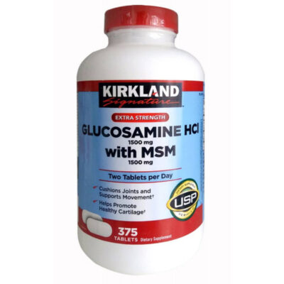 Glucosamine Hcl 1500Mg Kirkland With Msm 1500Mg Hop 375 Vien