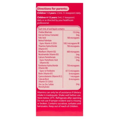 Nature'S Way Kids Smart Multi Iron Liquid - Bổ Sung Vitamin Tổng Hợp +Sắt Cho Bé 200Ml - Hàng Úc 4 Nature S Way Kids Smart Multi Iron Liquid Ho Tro Tang De Khang 3