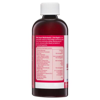 Nature'S Way Kids Smart Multi Iron Liquid - Bổ Sung Vitamin Tổng Hợp +Sắt Cho Bé 200Ml - Hàng Úc 2 Nature S Way Kids Smart Multi Iron Liquid Ho Tro Tang De Khang 5