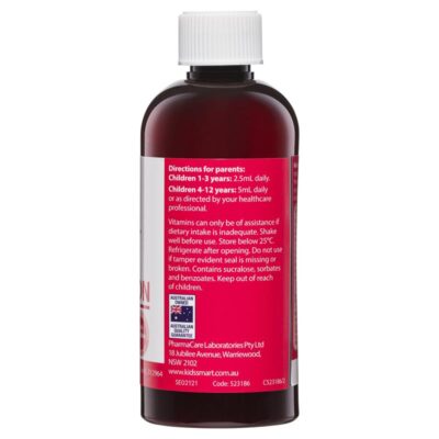 Nature'S Way Kids Smart Multi Iron Liquid - Bổ Sung Vitamin Tổng Hợp +Sắt Cho Bé 200Ml - Hàng Úc 3 Nature S Way Kids Smart Multi Iron Liquid Ho Tro Tang De Khang 6