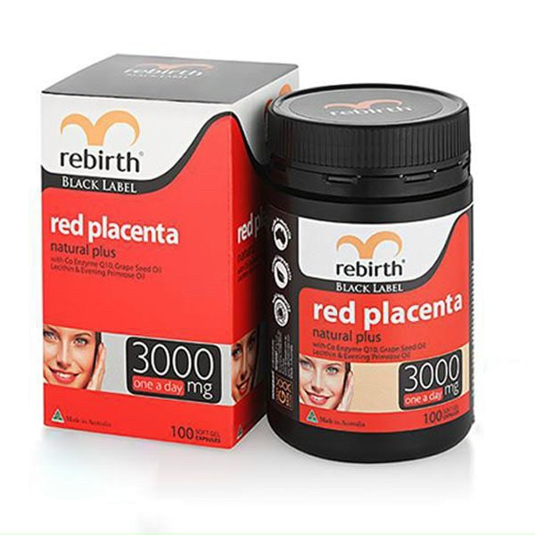 Viên Uống Nhau Thai Cừu Đỏ Rebirth Red Placenta 3000Mg 100 Viên Hàng Úc 10 Ntc Do 2