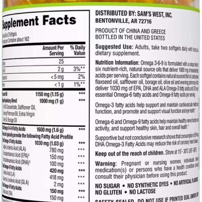 Omega 3 6 9 Member S Mark Supports Heart Health Cua My Hop 325 Vien 2