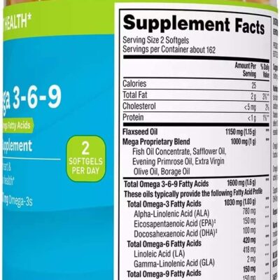 Omega 3 6 9 Member S Mark Supports Heart Health Cua My Hop 325 Vien 3