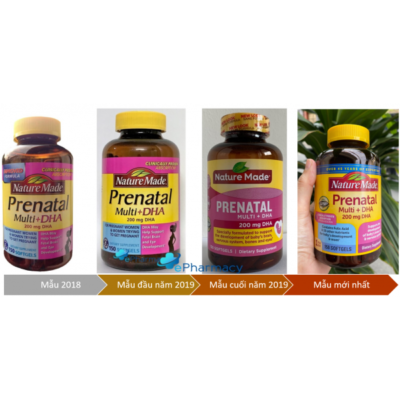 Nature Made Prenatal Multi Dha - Vitamin Tổng Hợp Cho Bà Bầu - 150 Viên - Hàng Mỹ (Mẫu Mới) 4 Prenatal 2022