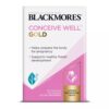 Blackmores Conceive Well™ Gold - Vitamin Bổ Trứng, Giúp Tăng Khả Năng Thụ Thai Cho Phụ Nữ 56 Viên, Hàng Úc - Mẫu Mới 3 Vien Uong Blackmores Conceive Well Gold Ho Tro Tang Kha Nang Thu Thai